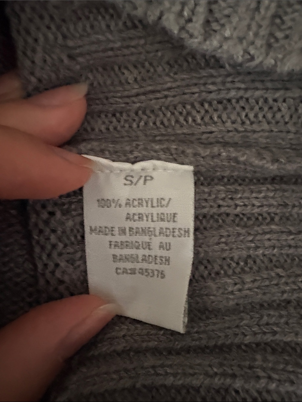 Suzy Shier Gray Cowl Neck Sweater - Picture 12 of 13